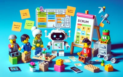 KI und Scrum Team arbeiten zusammen